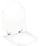 Geberit Courreges WC-Sitz, wei&szlig; Scharniere verchromt