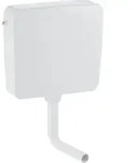Geberit AP127 AP-Sp&uuml;lkasten, Sp&uuml;l-Stopp-Sp tiefh. WA li/mi/re, wei&szlig;-alpin