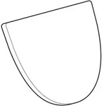 Geberit Flow Urinal-Deckel, wei&szlig;