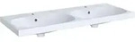 Geberit Acanto Doppel-WT f. US, 120x48cm einfache Bef., m. Hl., m. &Uuml;l., wei&szlig;