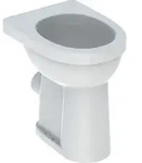 Geberit Renova Comfort Stand-WC Flachsp&uuml;ler erh&ouml;ht, Abgang horizontal, wei&szlig;