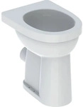 Geberit Renova Comfort Stand-WC Flachsp&uuml;ler erh&ouml;ht, Abgang horizontal, wei&szlig;