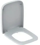 Geberit Renova Plan WC-Sitz, eckiges Design wei&szlig;, Befestigung von oben