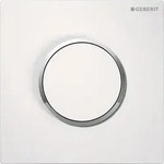 Geberit Typ 10 UR-Strg. mit pneum. Sp-Ausl. Round, wei&szlig; / hochglanz verchromt