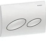 Geberit Kappa20 Bet&auml;tigungsplatte, oval 2-Mengen-Sp., chrom matt