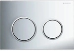 Geberit Kappa21 Bet&auml;tigungsplatte, rund 2-Mengen-Sp., chrom gl&auml;nzend/chrom...