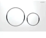 Geberit Sigma 20 Round Bet&auml;tigungsplatte 115882KJ1 wei&szlig; / hochglanz verchromt