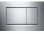 Geberit Sigma20 (ex Sigma30) BetPl., 2-M-Sp. Square, hgl.verchr. /mattverchr.