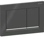 Geberit Omega20 Bet&auml;tigungsplatte, eckig 2-M-Sp., schwarz /hgl.verchr.