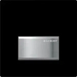 Geberit Typ 50 UR-Strg. mit pneum. Sp-Ausl. Square, tiefschwarz