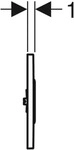 Geberit Typ 10 UR-Strg., rund, elektron. Sp. Netzbetrieb, wei&szlig; glzd / chrom glzd