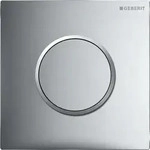 Geberit Typ 10 UR-Strg., rund, pneum. Sp-Ausl chrom gl&auml;nzend / chrom matt