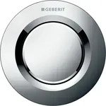 Geberit Typ 01 Fernbet&auml;tigung, pneum. 1-M-Sp., UP-Dr&uuml;cker, Round, hgl. verchr.