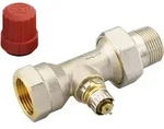 Danfoss Ventilgeh&auml;use RA-N 25 R 1/1, Durchgang, matt vernickelt