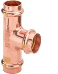 Viega T-St&uuml;ck mit SC Profipress G 2618 f&uuml;r Gas in 42mm Kupfer