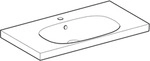 Geberit Acanto Waschtisch m. Ablg., 90x48cm einfache Bef., m. Hl., m. &Uuml;l., wei&szlig;