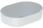 Geberit VariForm Aufsatz-WT, elliptisch 55x40cm, o. Hl, o. &Uuml;l., wei&szlig;