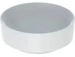 Geberit VariForm Aufsatzwaschtisch, rund d: 40cm, o. Hl, o. &Uuml;l., wei&szlig;