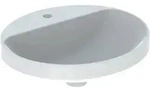 Geberit VariForm Einbauwaschtisch, oval mit HLB, 50x45cm, o. &Uuml;l., wei&szlig;,...