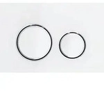 Geberit Sigma50 (ex Sigma21) BetPl., 2-M-Sp. Round, Metallfarbe verchr., wei&szlig;