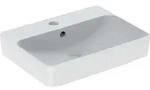 Geberit VariForm Aufsatz-WT, rechteckig mit Hahnlochbank, 60x45cm, m. &Uuml;l.,...