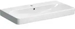 Geberit Smyle Waschtisch, eckig, 90x48cm m. Hl., m. &Uuml;l., wei&szlig;