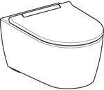 Geberit ONE Set Wand-WC mit WC-Sitz wei&szlig;/wei&szlig;, KeraTect