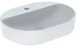 Geberit VariForm Aufsatz-WT, elliptisch mit Hahnlochbank, 60x45cm, o. &Uuml;l.,...