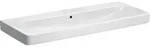 Geberit Smyle Square Waschtisch, 120x48cm o. Hl., m. &Uuml;l., wei&szlig;, KeraTect