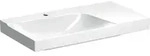 Geberit Xeno2 Waschtisch m. Ablg. re, 90x48cm m. Hl., o. &Uuml;l., wei&szlig;, KeraTect