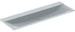 Geberit Xeno2 M&ouml;belwaschtisch, 140x48cm o. Hl., o. &Uuml;l., wei&szlig;-alpin