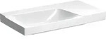 Geberit Xeno2 Waschtisch m. Ablg. re, 90x48cm o. Hl., o. &Uuml;l., wei&szlig;, KeraTect
