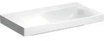 Geberit Xeno2 Waschtisch m. Ablg. li, 90x48cm o. Hl., o. &Uuml;l., wei&szlig;, KeraTect
