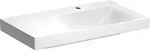 Geberit Xeno2 Waschtisch m. Ablg. li, 90x48cm m. Hl., o. &Uuml;l., wei&szlig;, KeraTect