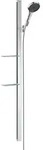 Hansgrohe Brauseset Rainfinity 130 3jet mit Unica E Typ 150 und Ablagen chrom