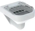 Geberit Publica Set Ausguss m. Klapprost 40x37x49cm, wei&szlig;, KeraTect