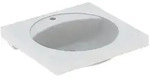 Geberit Preciosa Waschtisch mit Ablagefl&auml;che 60x55cm, m. Hl., o. &Uuml;l., wei&szlig;,