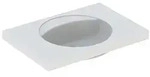 Geberit Preciosa Waschtisch mit Ablagefl&auml;che 80x55cm, o. Hl., o. &Uuml;l., wei&szlig;,