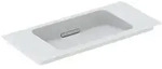 Geberit ONE MWT, 90x40cm, CleanDrain v.Ausld. o.Hl., &Uuml;l.verd. wei&szlig; Tect...
