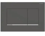 Geberit Sigma20 (ex Sigma30) BetPl., 2-M-Sp. Square, schw matt lack,...