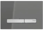 Geberit Sigma50 BetPl., f&uuml;r 2-Mengen-Sp&uuml;lung Square, Metallfarbe verchr., Rauchg...