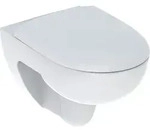 Geberit Renova Set Wand-WC mit WC-Sitz Rimfree, Tiefsp&uuml;ler, wei&szlig;