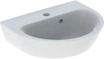 Geberit Renova Handwaschbecken, 45x36cm m. Hl., m. &Uuml;l., wei&szlig;, KeraTect