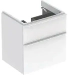 Geberit Smyle US f&uuml;r WT, eckig, m. 2 Schubl. 58,4x61,7x47cm, wei&szlig;
