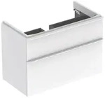 Geberit Smyle US f&uuml;r WT, eckig, m. 2 Schubl. 88,4x61,7x47cm, wei&szlig;