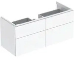 Geberit Xeno2 Unterschrank f. WT m. B:120cm m. 4 Schubl., 117,4x53x46,2cm, wei&szlig;