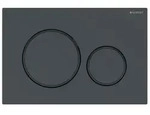 Geberit Sigma20 BetPl., f&uuml;r 2-Mengen-Sp&uuml;lung Round, schwarz / schwarz matt