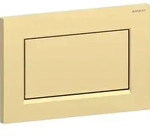 Geberit Sigma10 BetPl., eckig, Sp&uuml;l-Stopp-Sp. verschr., goldfarben