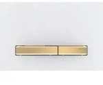 Geberit Sigma50 BetPl., f&uuml;r 2-Mengen-Sp&uuml;lung Square, Metallfarbe Messing, wei&szlig;
