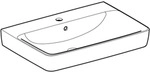 Geberit Renova Plan Waschtisch, 70x48cm m. Hl., m. &Uuml;l., wei&szlig;, KeraTect